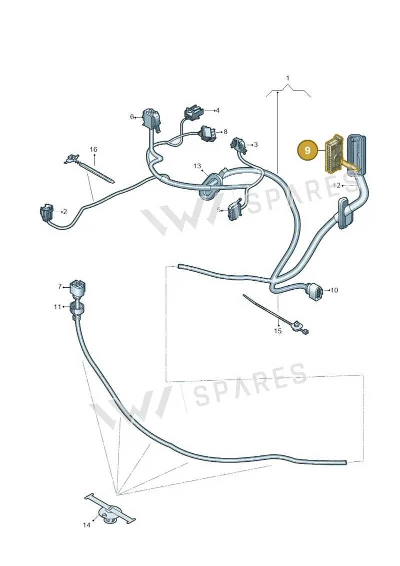 1K0937702C — Skoda Citigo (2019-2021) diagram 772972330, position 9