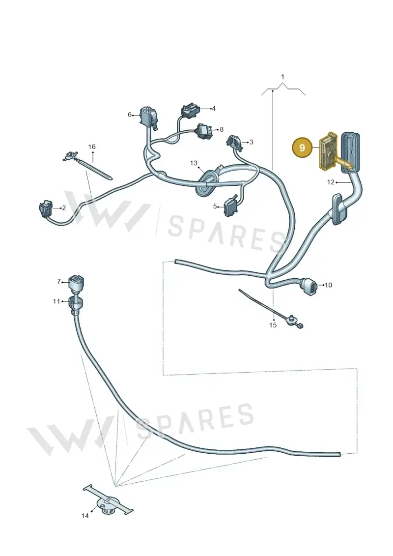 1K0937702C — SEAT Mii Electric (2020-2021) diagram 772972330, position 9