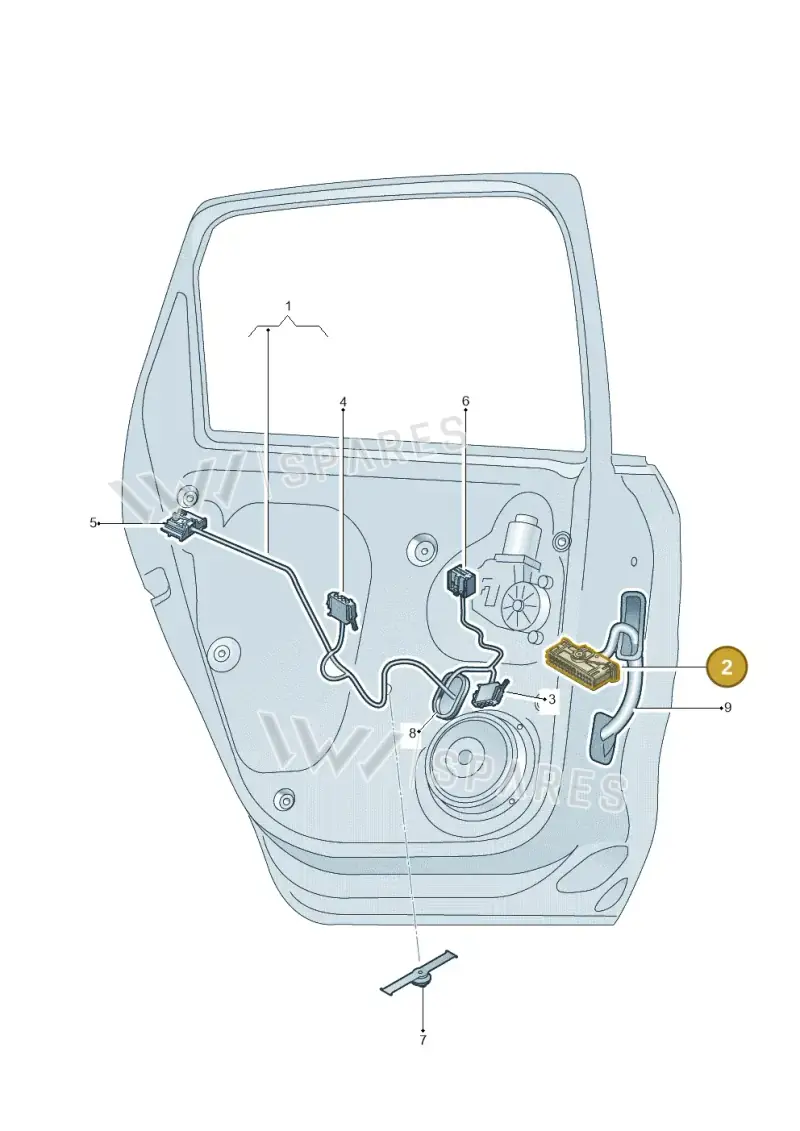 1K0937702C — Skoda Fabia (2021-2022) diagram 773972400, position 2