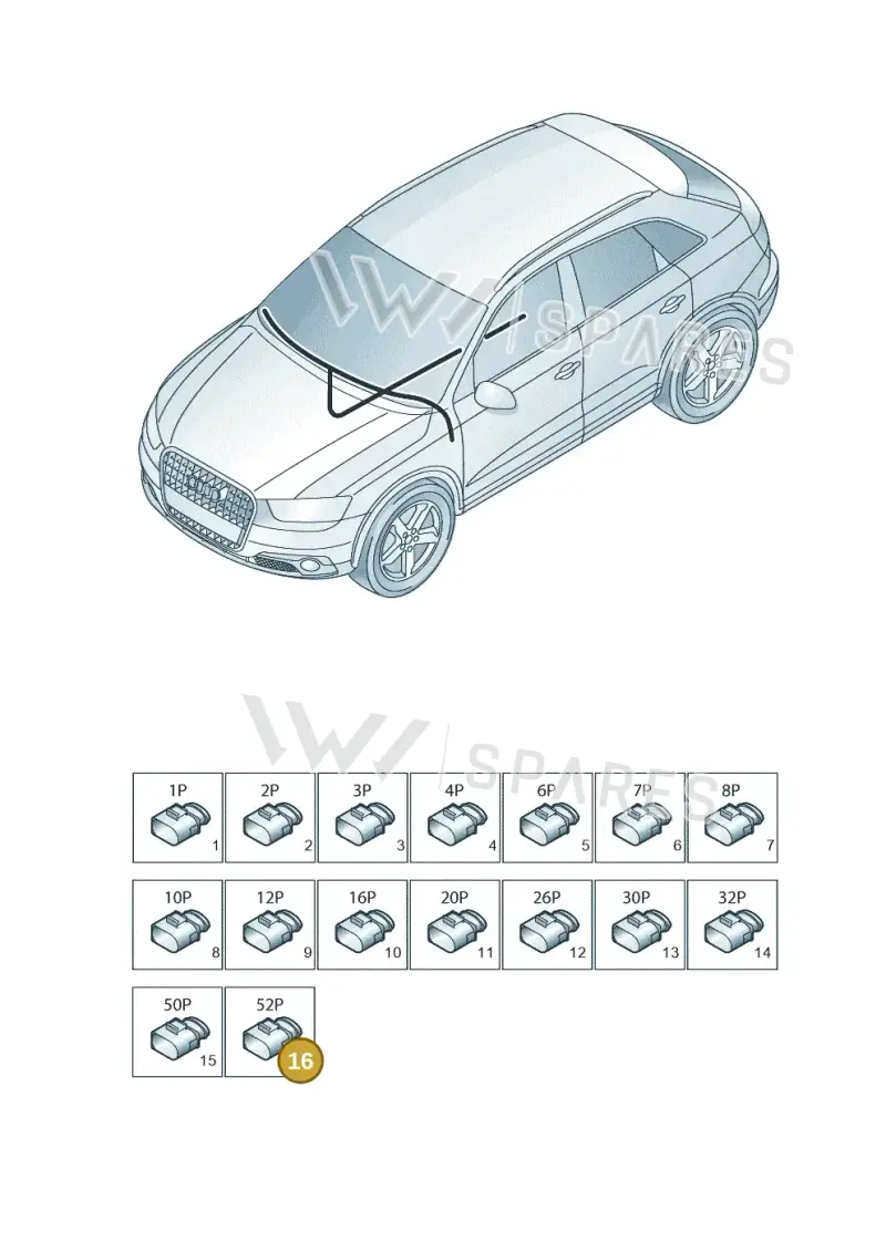 1K0937702F — Audi Q3 1.4 (2016-) diagram 728971820, position 16