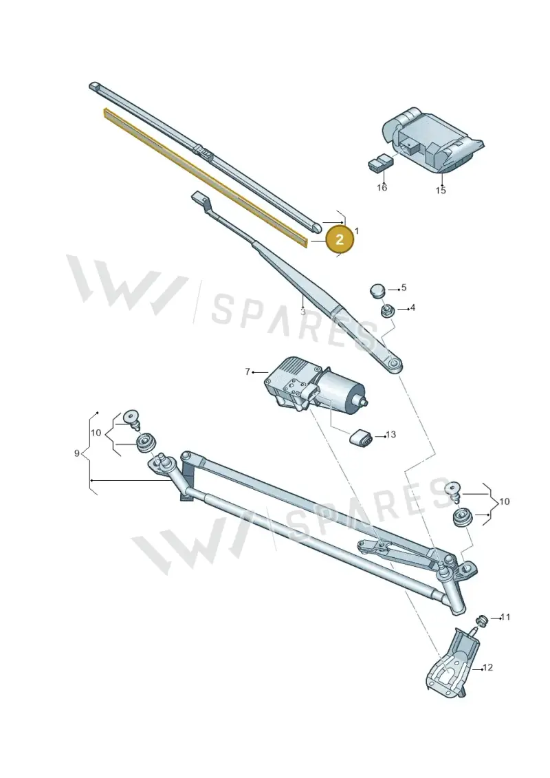 1K0955429 — Volkswagen TOURAN (2006-) diagram 615955020, position 2