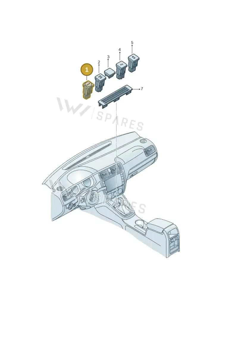 1K0959623C3X1 — Volkswagen Jetta 2.0 (2015-2015) diagram 789941550, position 1