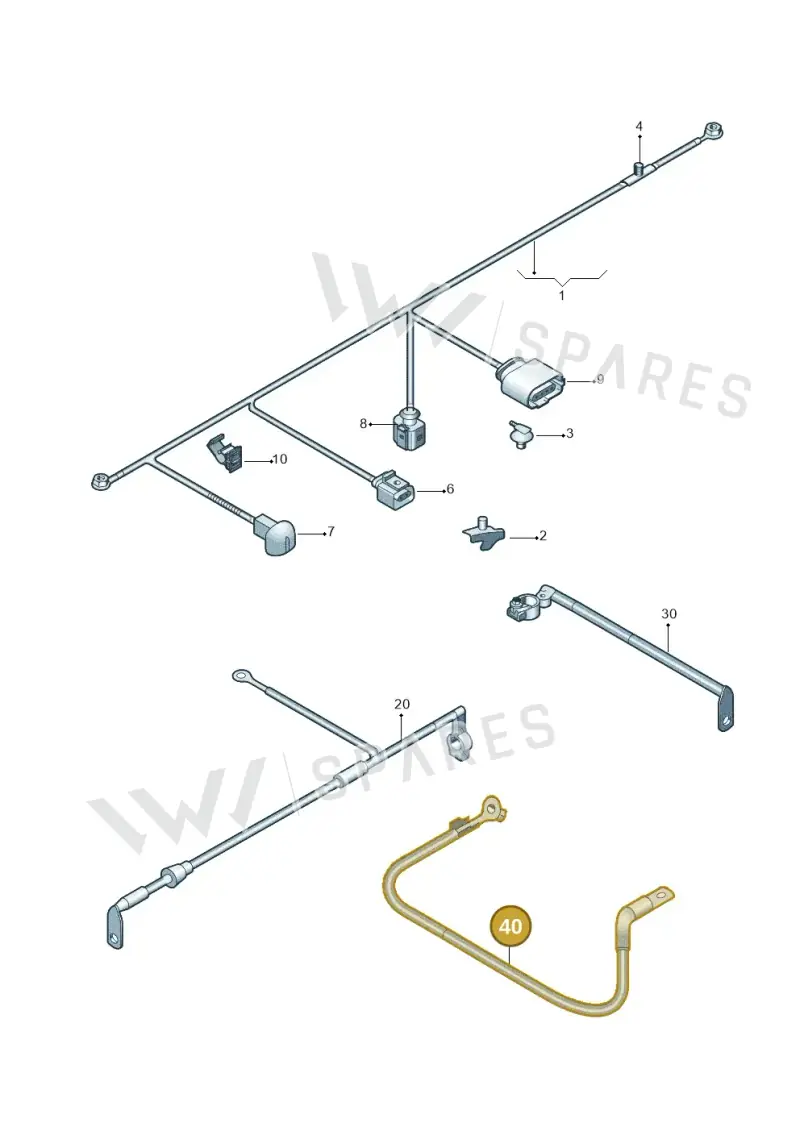 1K0971250L — Skoda Superb Ambition (2009-2015) diagram 671971650, position 40