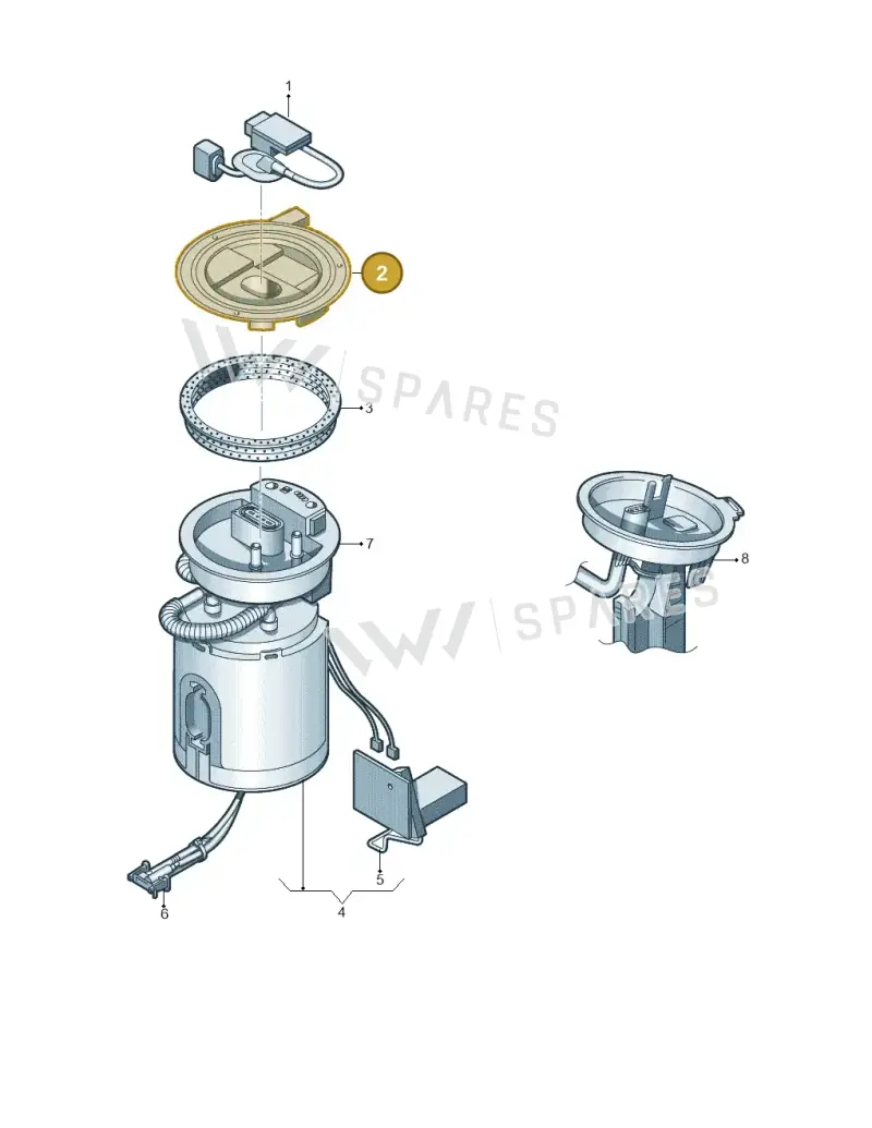 1K0971839H — Volkswagen Scirocco 2.0 (2014-2017) diagram 460919300, position 2