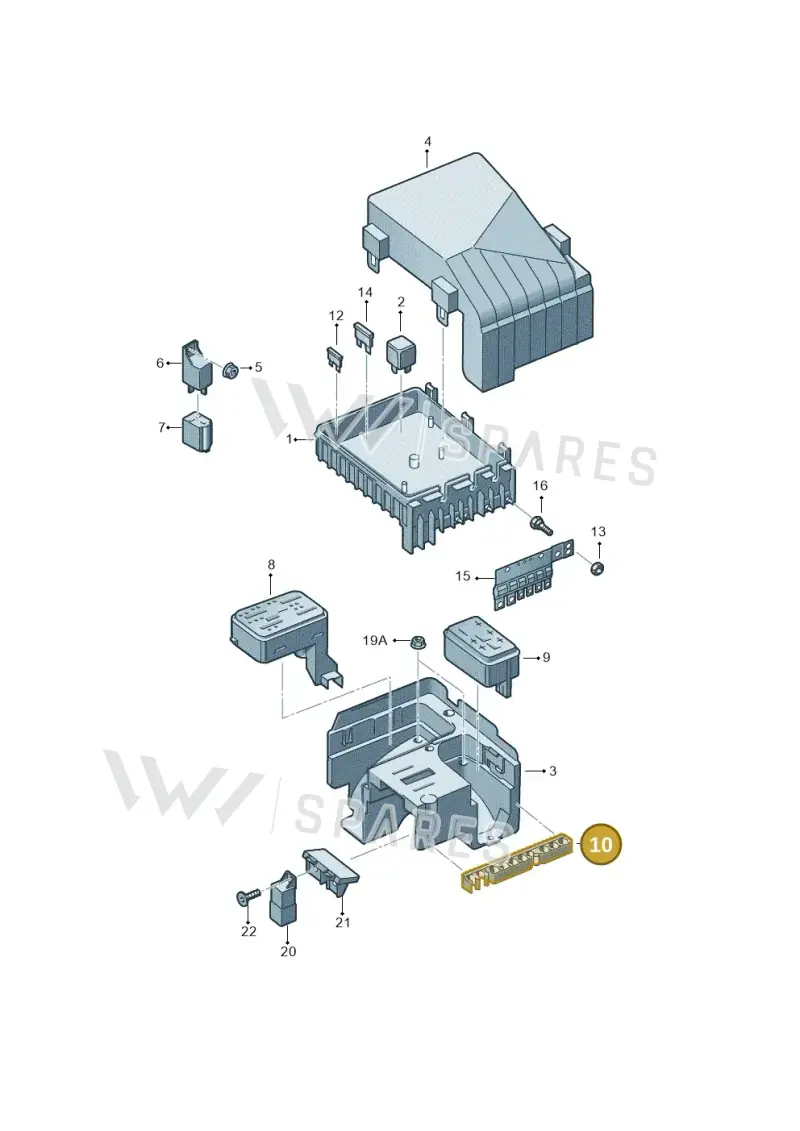 1K0971848S — Volkswagen Caddy kombi (2015-2020) diagram 694937200, position 10
