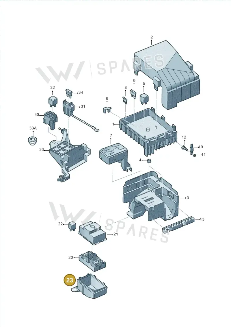 1K0971910B — Volkswagen Sharan Blue Motion (2010-2015) diagram 689937000, position 23