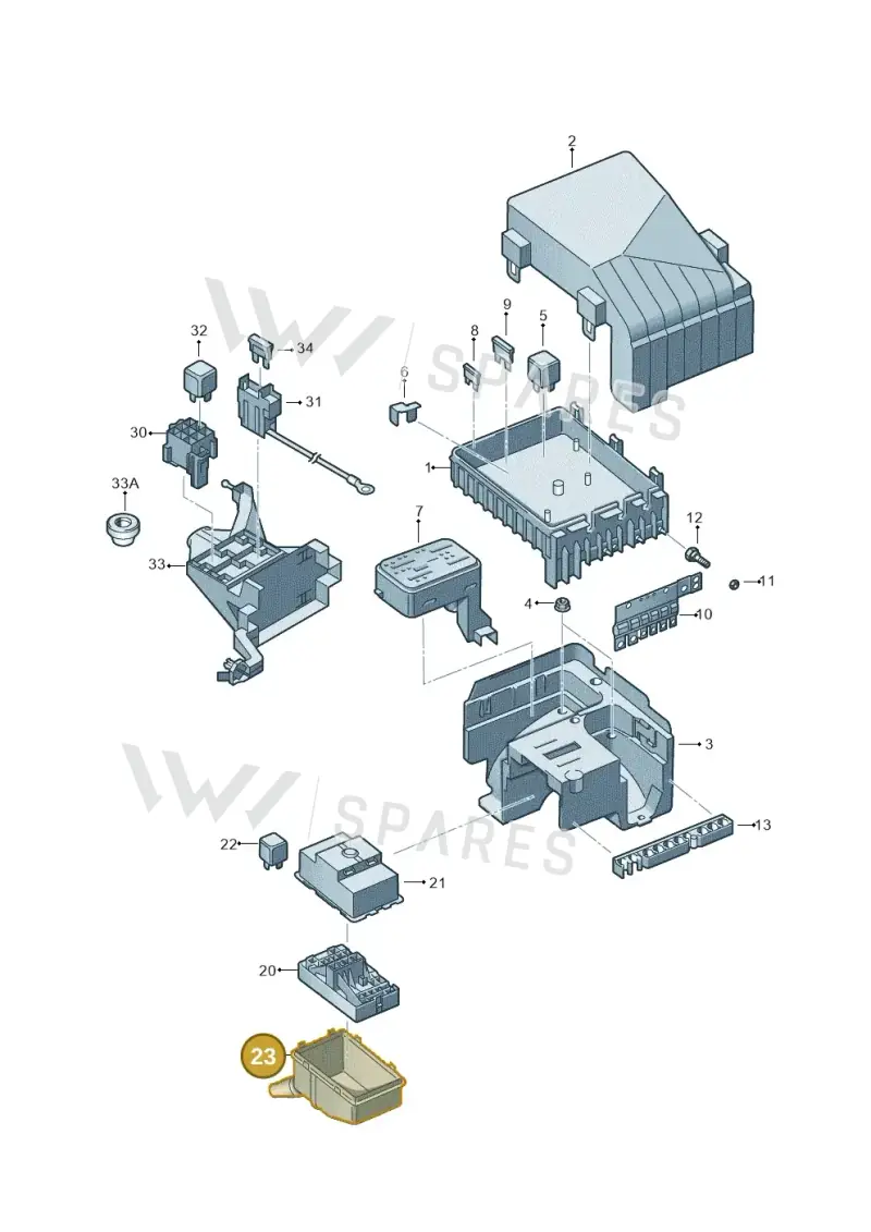 1K0971910B — Volkswagen Sharan BlueMotion (2015-2022) diagram 863937000, position 23