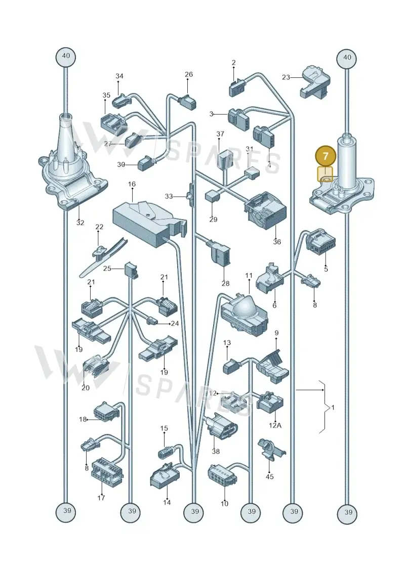 1K0971915E — Volkswagen New beetle (2011-2016) diagram 715971820, position 7