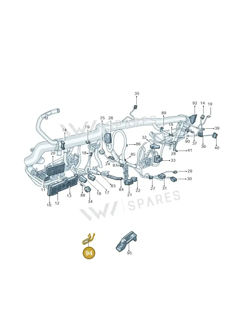 1K0971930A — Skoda Superb Ambition (2009-2015) diagram 671971870, position 94