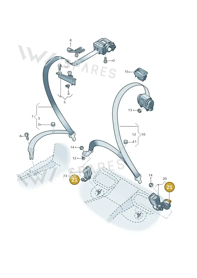 1K0971992 — Audi RS6 Avant (2019-2025) diagram 537857700, position 21