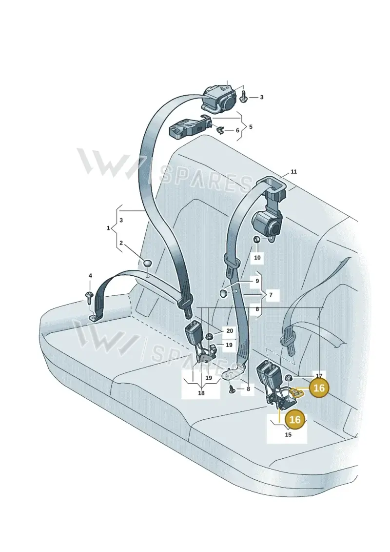 1K0971992 — Audi A5 Limousine (2024-2025) diagram 8wh857700, position 16