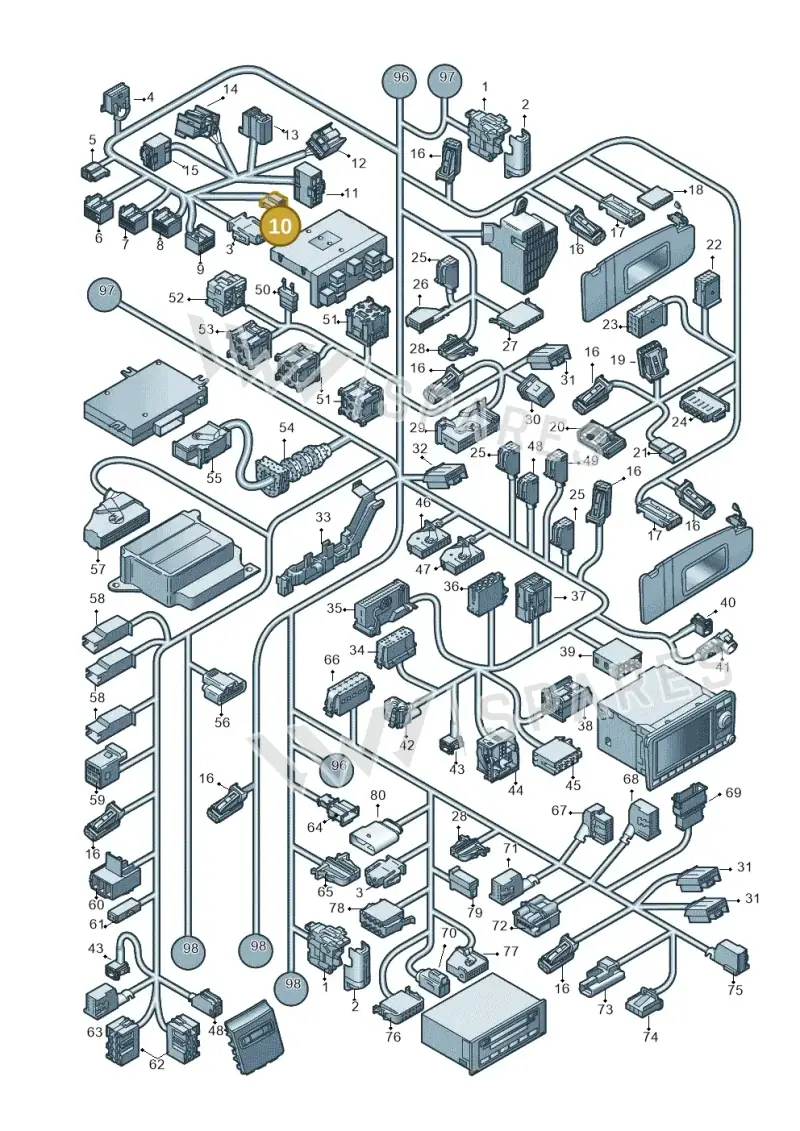 1K0972117A — Audi A3/S3/Sportb./qu. 08 (2007-) diagram 638971820, position 10