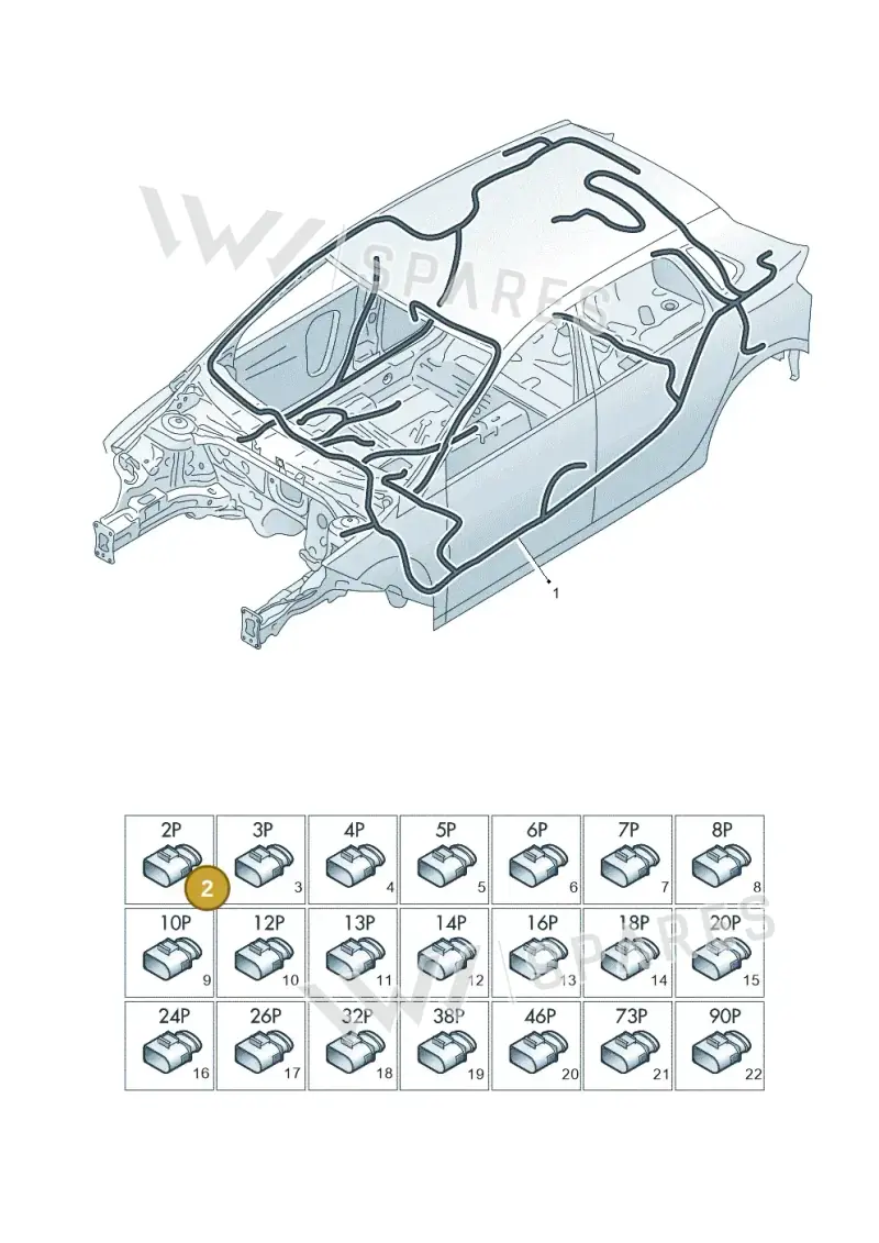 1K0972702 — Volkswagen Polo 1.0 BlueMotion (2017-2024) diagram 837971810, position 2