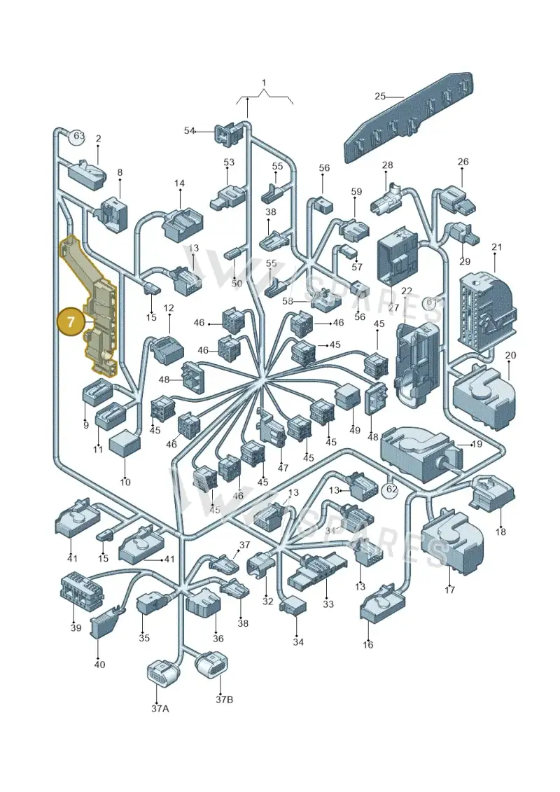 1K0972723A — Volkswagen Jetta (2013-2014) diagram 775971830, position 7