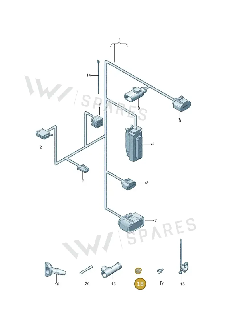 1K0972744B — Volkswagen Jetta City        "Mex"08> (2007-) diagram 623971420, position 18