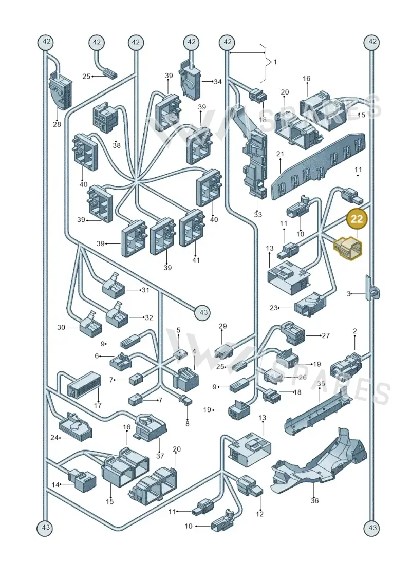1K0972766A — Volkswagen New beetle (2011-2016) diagram 715971830, position 22