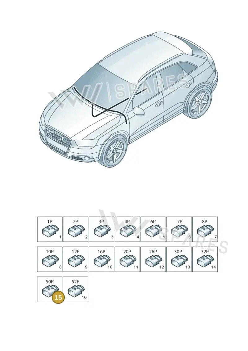 1K0973206 — Audi Q3 1.4 (2016-) diagram 728971820, position 15