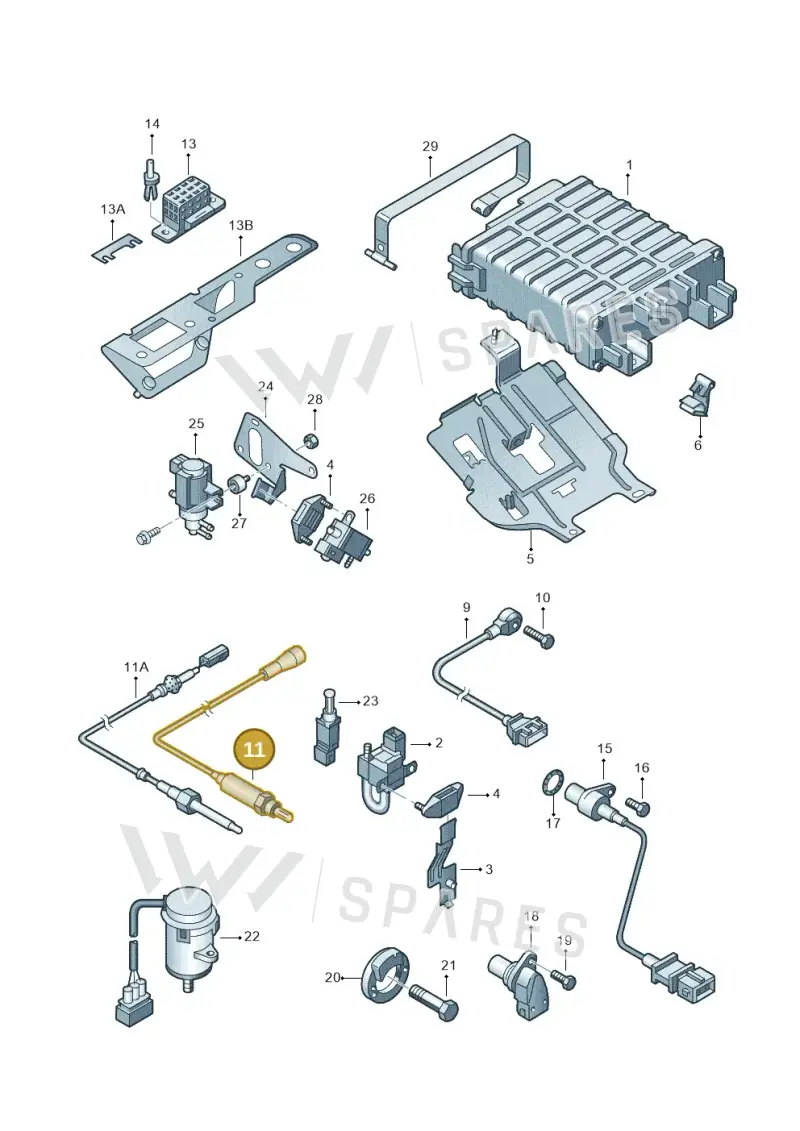 1K0998262F — Volkswagen Sharan (2008-2010) diagram 162906100, position 11