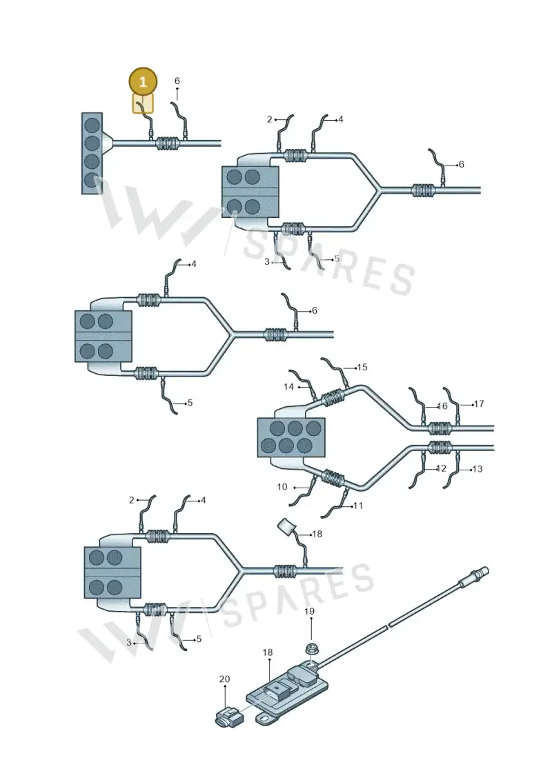 1K0998262L — Skoda Superb (2013-2015) diagram 632906100, position 1