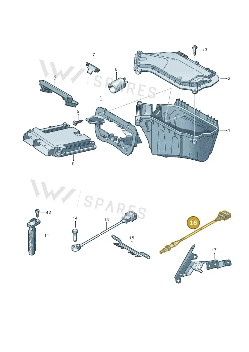 1K0998262S — Audi RS4 Av. qu. 4.2 (2012-2015) diagram 750906000, position 16