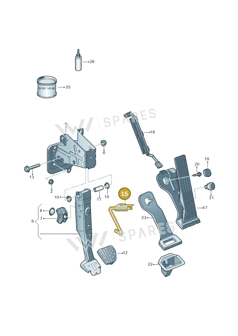 1K1721913K — Volkswagen GOLF PLUS              08> (2007-) diagram 615721600, position 15