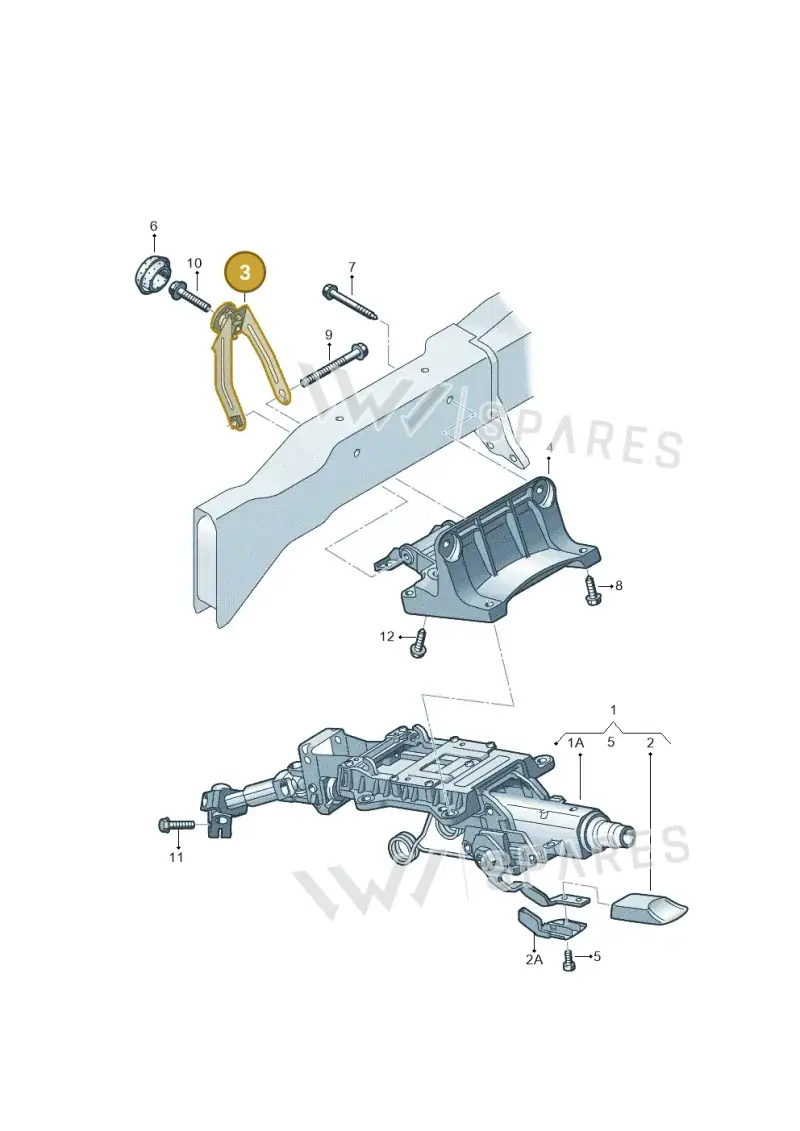 1K2419293K — SEAT Altea XL (2013-) diagram 777419300, position 3