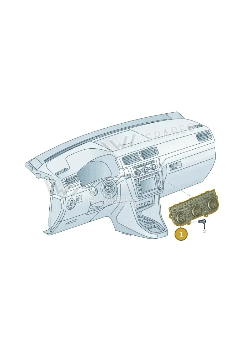 1K8907044CFZJU — Volkswagen Caddy kombi (2015-2020) diagram 866941550, position 1