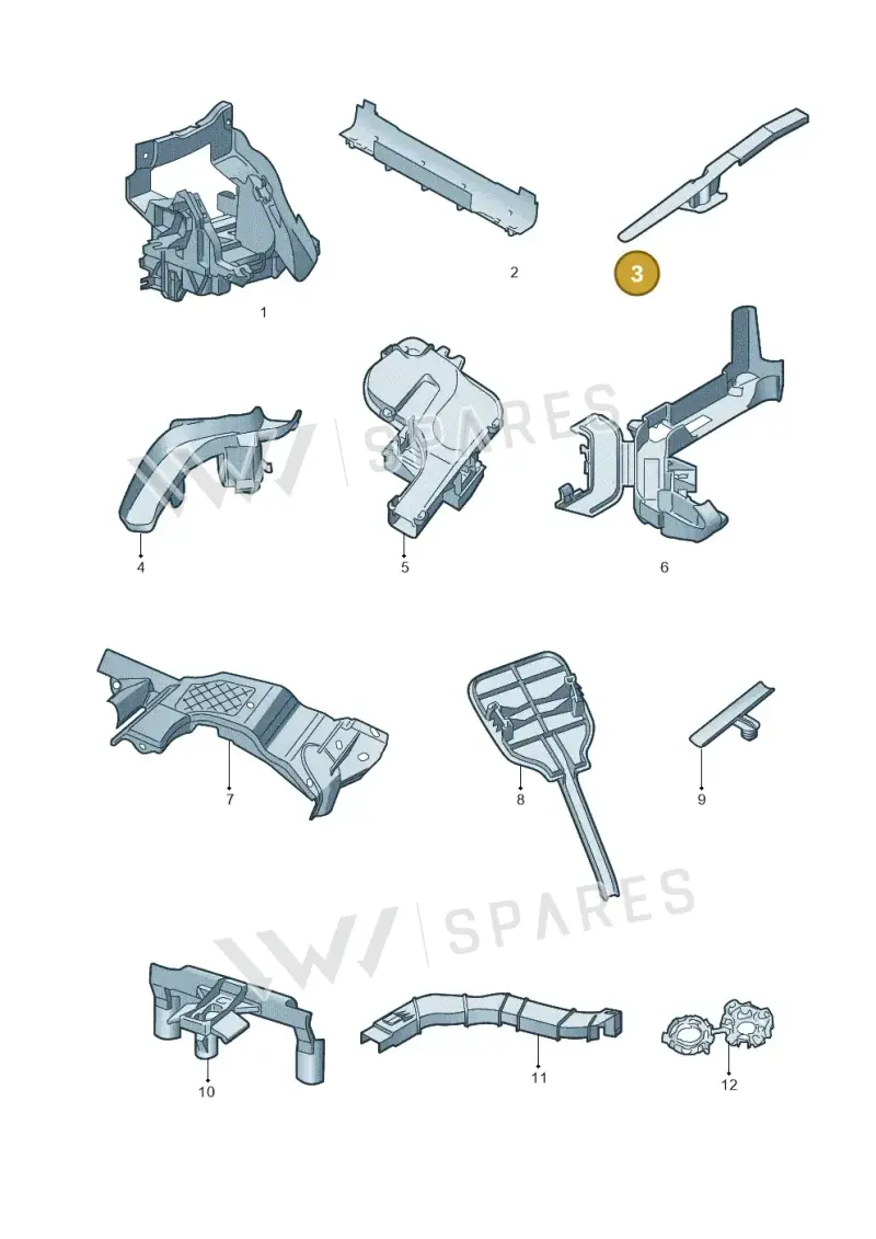 1K8971615C — Volkswagen Eos BlueMotion (2010-2015) diagram 712971810, position 3