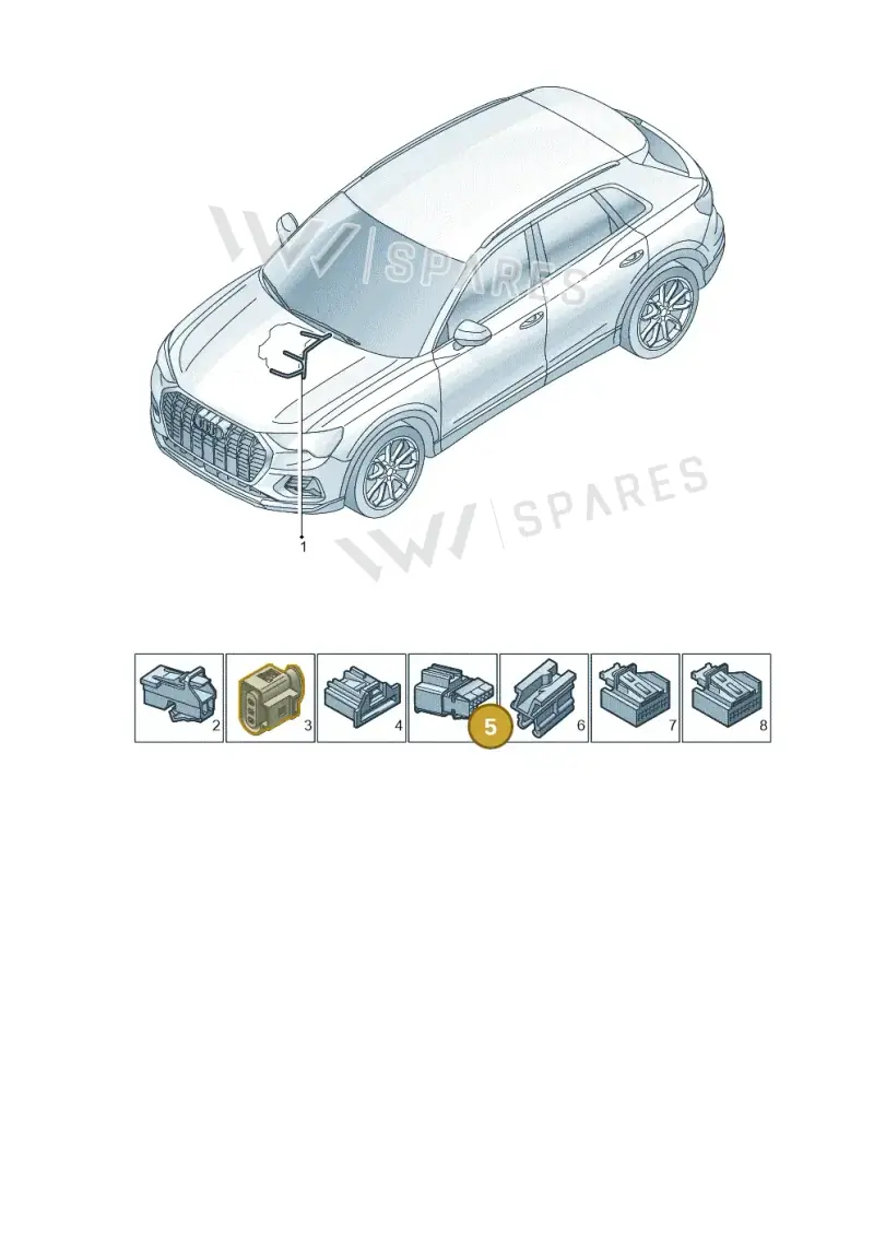 1K8972718 — Audi Q4 Sportback (2021-2025) diagram 89a972500, position 5