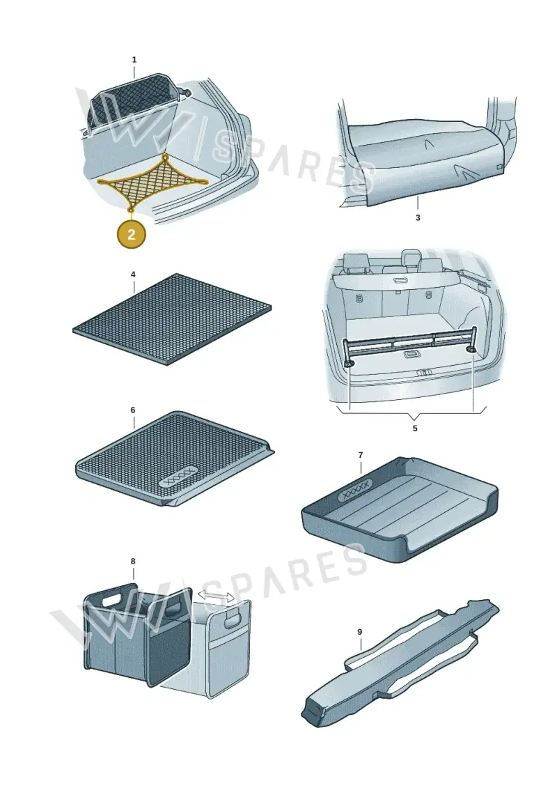 1K9065111 — Volkswagen Golf (2019-2025) diagram 827061016, position 2
