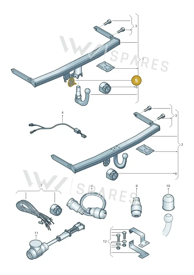 1KM092702W — Volkswagen Caravelle (2019-2024) diagram 827071010, position 5