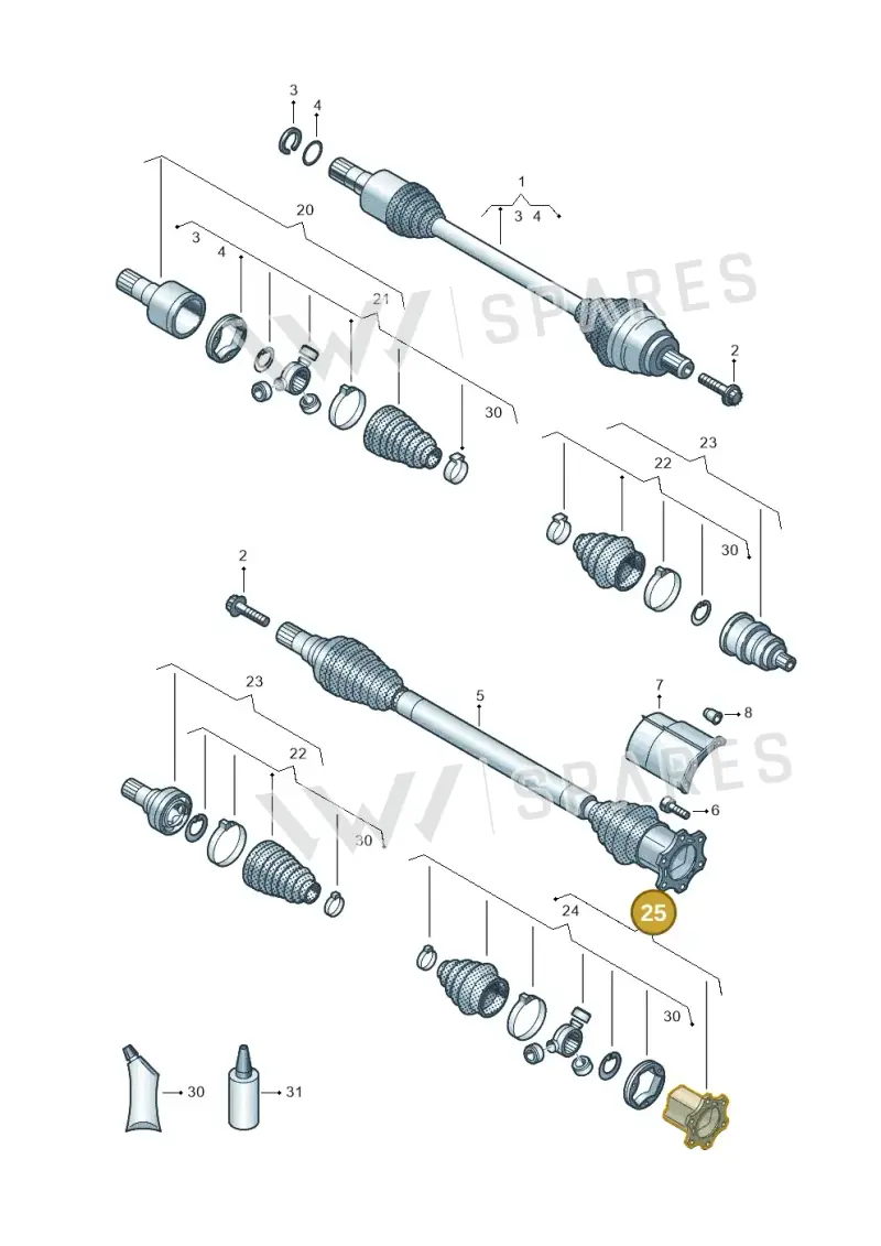 1KM498103F — Volkswagen Tiguan 2.0 4Motion (2017-2024) diagram 827407390, position 25