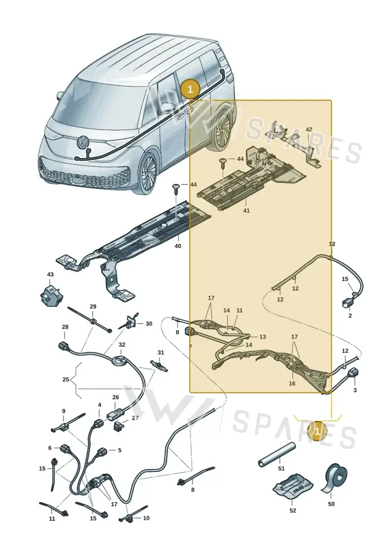 1N3971398AC — Volkswagen ID. Buzz (2022-2025) diagram 15a970200, position 1