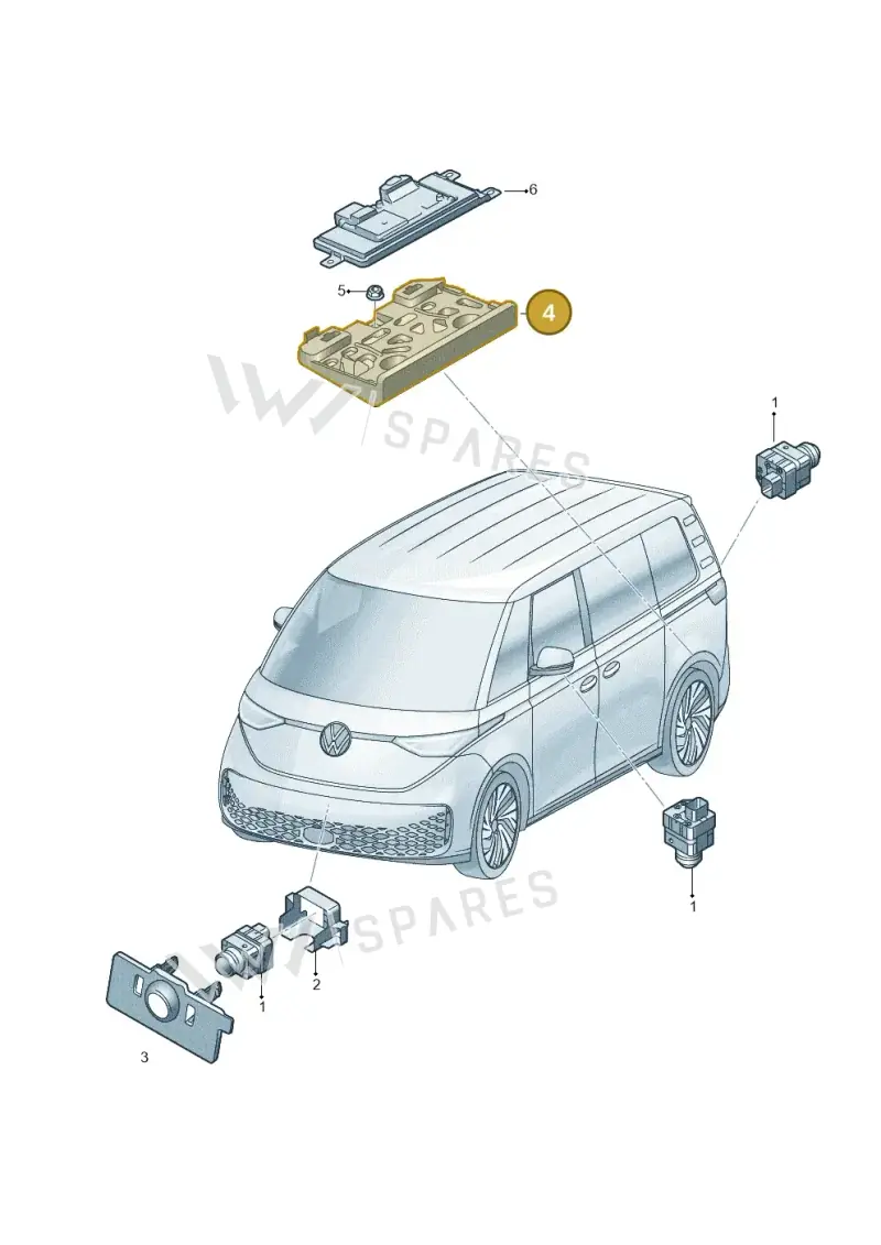 1N3971502B — Volkswagen ID. Buzz (2022-2025) diagram 15a907125, position 4