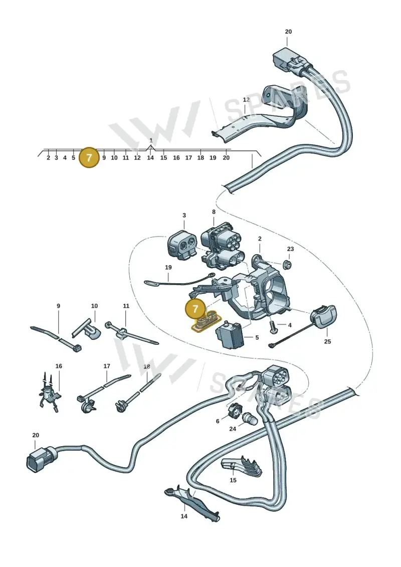 1N3972162 — Volkswagen Passat estate (2023-) diagram 3j0970150, position 7