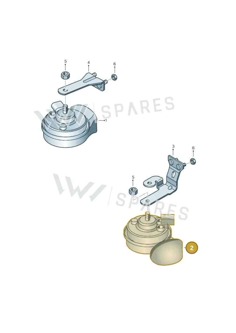 1Q0951223B — Volkswagen Eos BlueMotion (2010-2015) diagram 482951000, position 2
