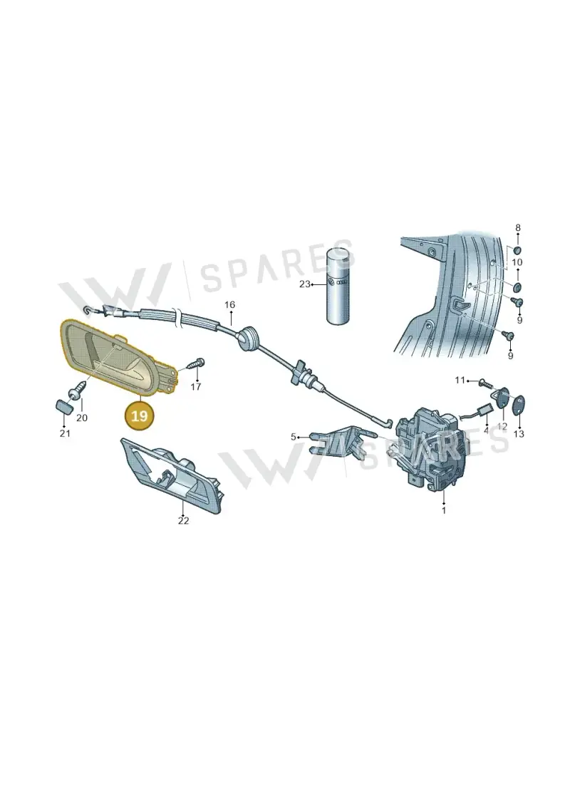 1Q2837113DVCZ — Volkswagen Eos BlueMotion (2010-2015) diagram 482837000, position 19