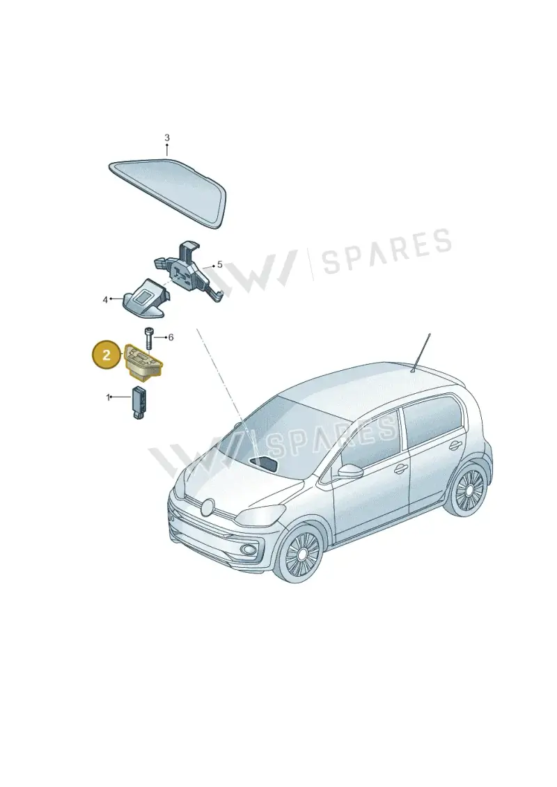 1S0035935B — Volkswagen Up! 1.0 BlueMotion (2016-2023) diagram 892035780, position 2