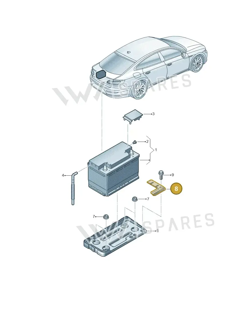 1S0803123 — Volkswagen Arteon (2017-2023) diagram 828915100, position 8