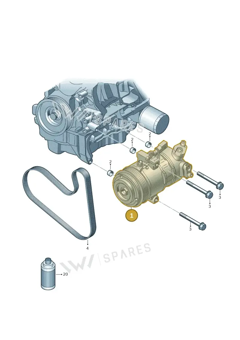 1S0816803A — Volkswagen Up! 1.0 BlueMotion (2016-2023) diagram 723260100, position 1