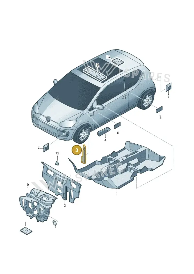 1S0864235B — Volkswagen Up! BlueMotion (2011-2016) diagram 723863200, position 3