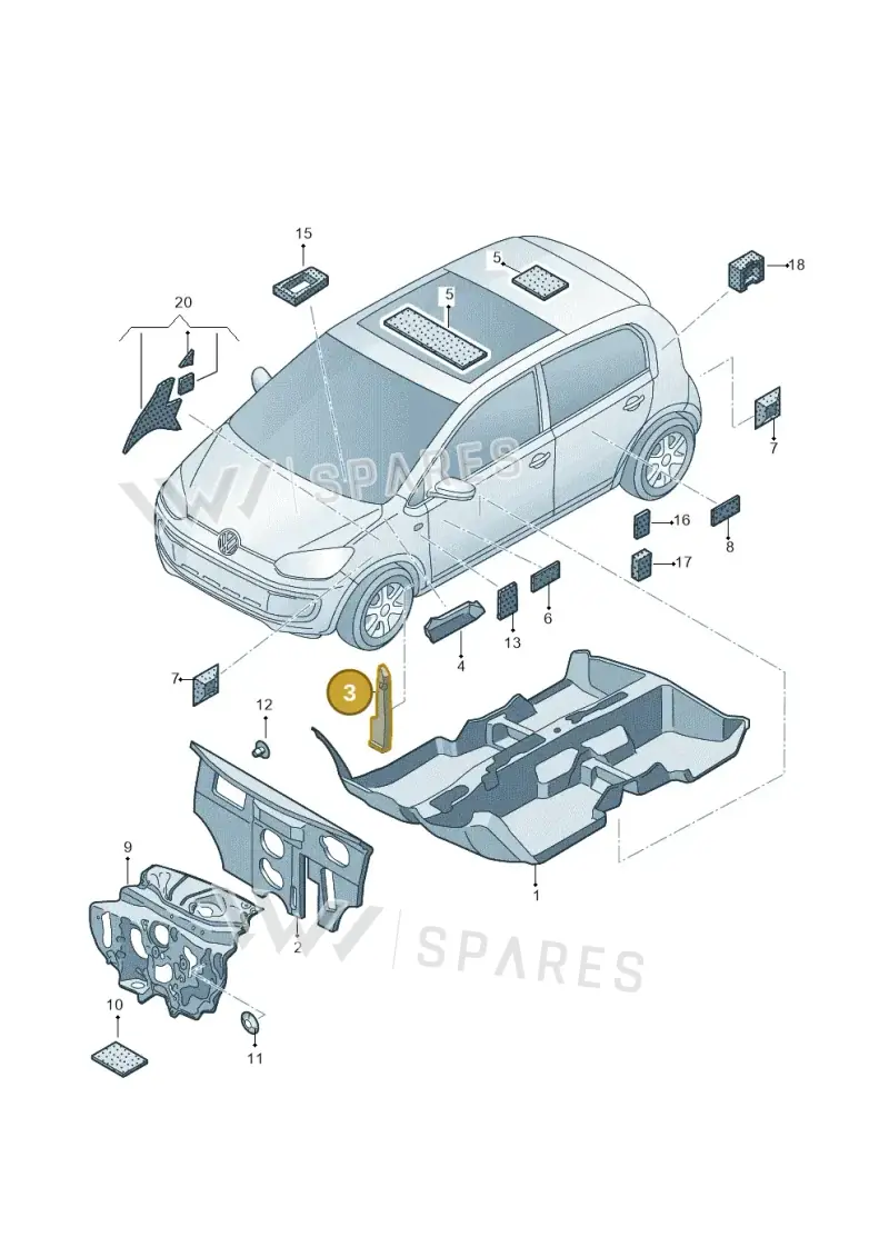 1S0864235B — Volkswagen E-up! (2016-2023) diagram 772863200, position 3