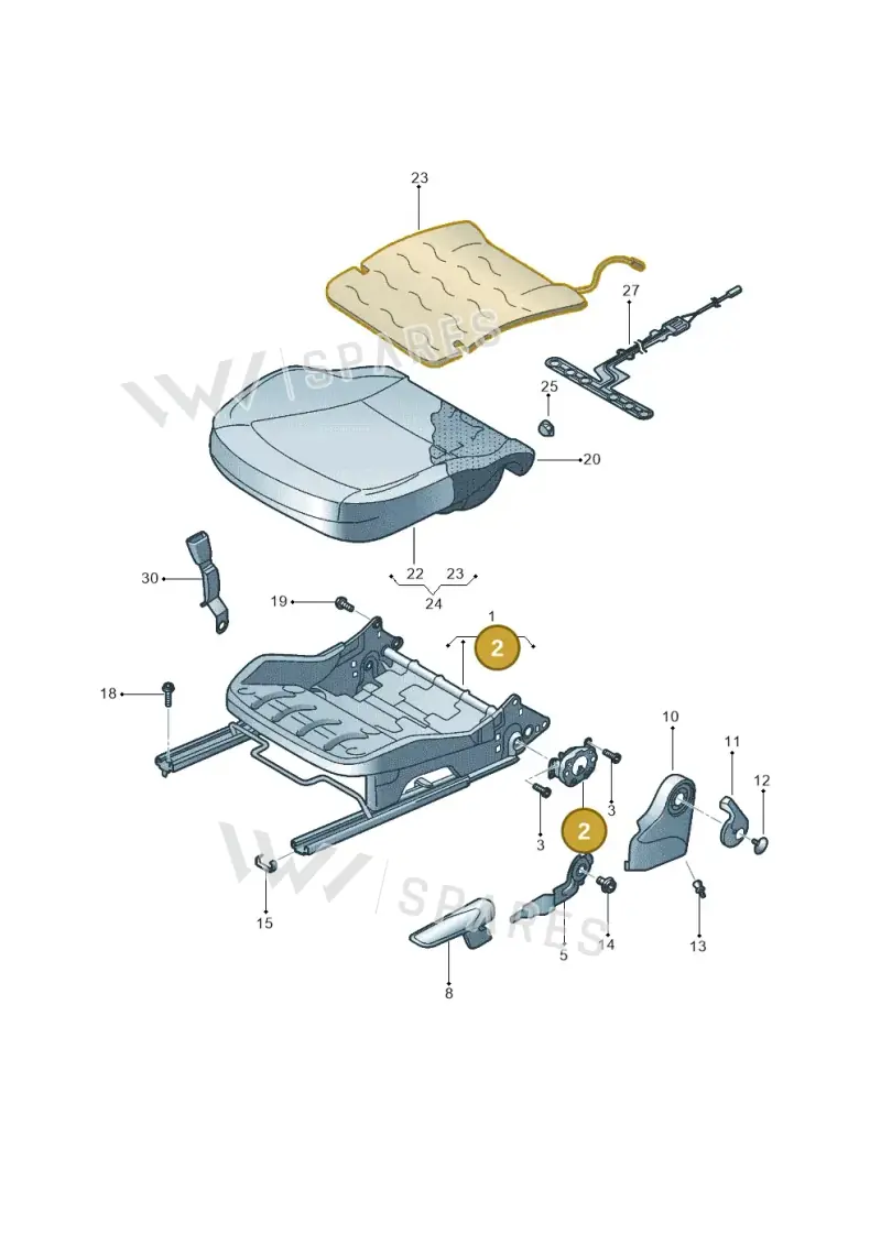 1S0882389 — Volkswagen Up! 1.0 TSI (2013-2017) diagram 559881000, position 2