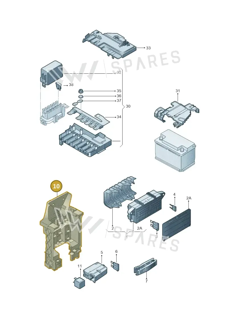 1S0907371E — Skoda Citigo (2011-2019) diagram 723937000, position 10
