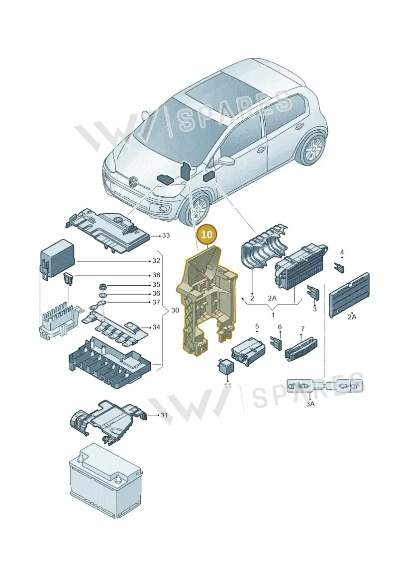 1S0907371E — Skoda Citigo (2019-2021) diagram 772000080, position 10