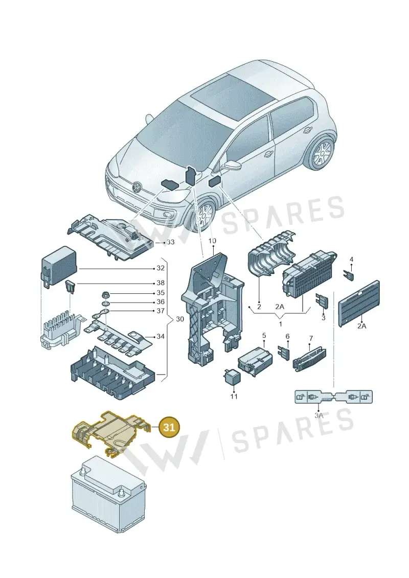 1S0915345 — Skoda Citigo (2019-2021) diagram 772000080, position 31