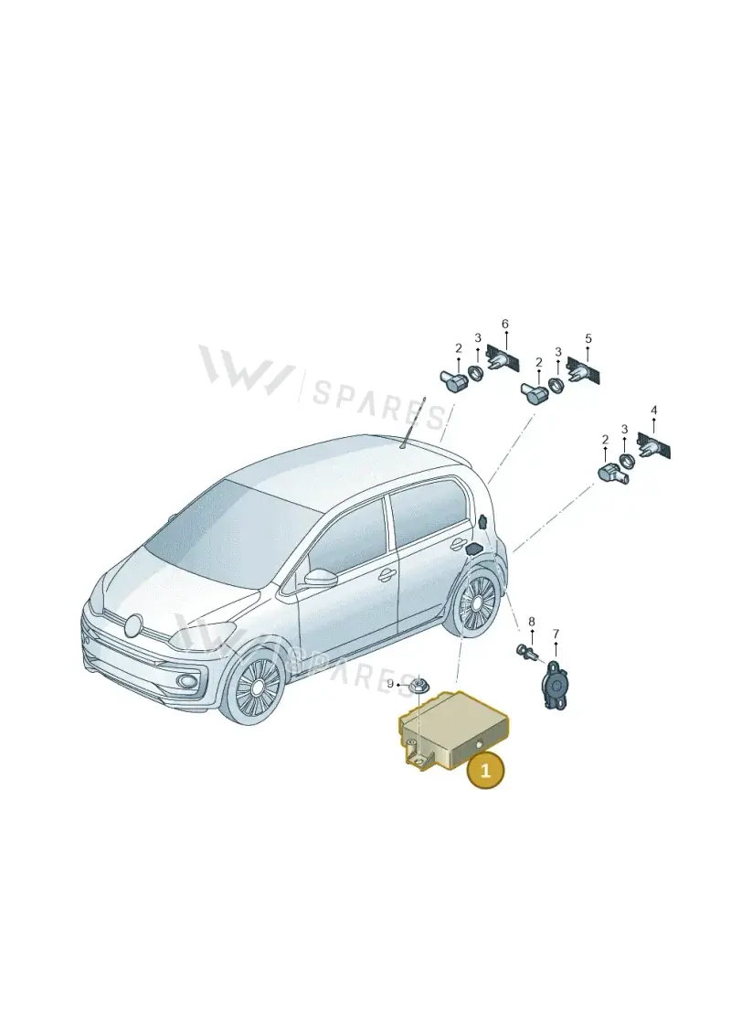 1S0919475B — Volkswagen up! (2016-2023) diagram 892919000, position 1