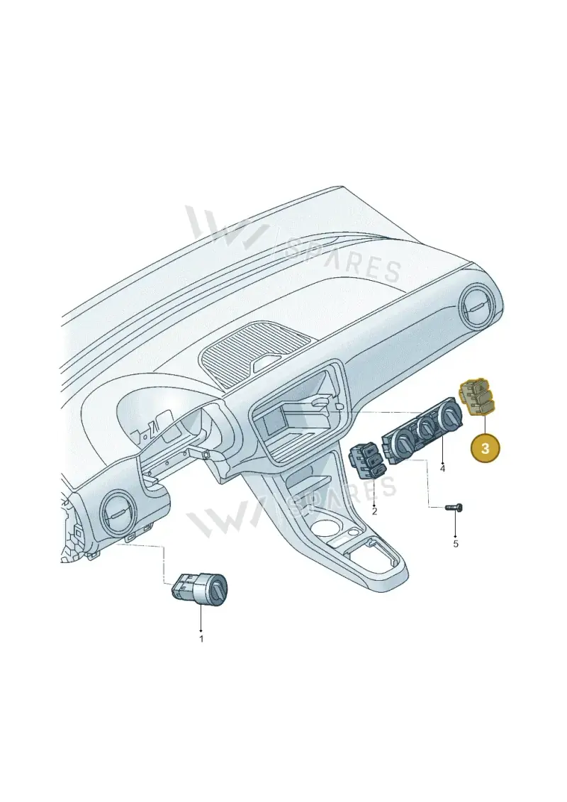 1S0927140M1QB — Volkswagen Up! 1.0 TSI (2013-2017) diagram 559941500, position 3