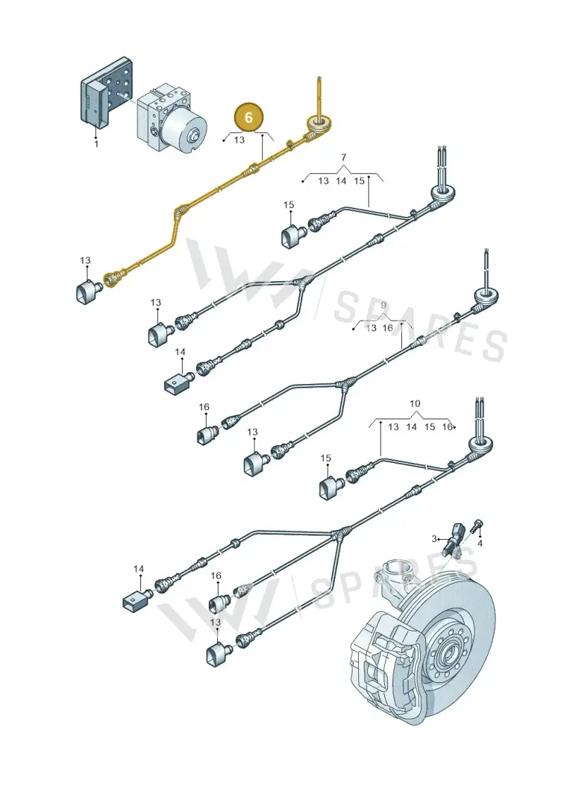 1S0927903E — Volkswagen E-up! (2013-2016) diagram 645927000, position 6