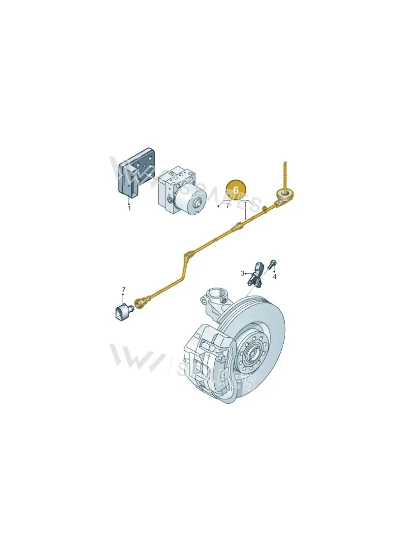 1S0927903F — Volkswagen Up! 1.0 BlueMotion (2016-2023) diagram 892927000, position 6